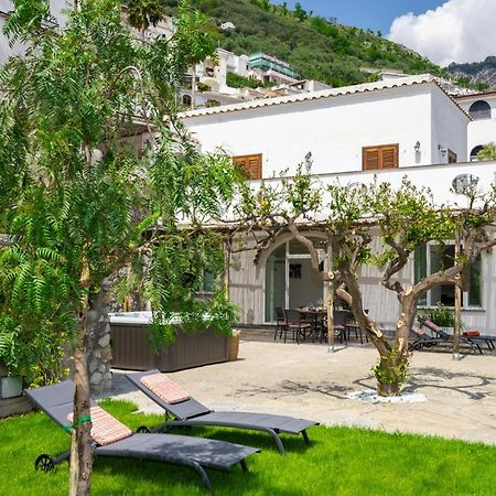 Villa Mimina - Exclusive Villa With Garden, Jacuzzi And Sea View Praiano Exterior photo