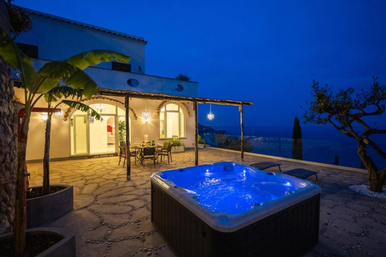 Villa Mimina - Exclusive Villa With Garden, Jacuzzi And Sea View Praiano Exterior photo